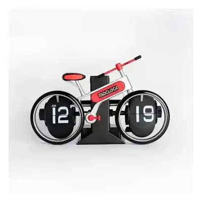 MidClock HY-F117 Bicycle-Inspired Retro Vintage Flip Desk Clock